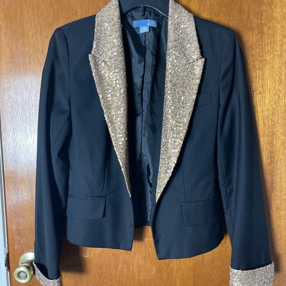Lil Gold Glitter Blazer (sz 8)
